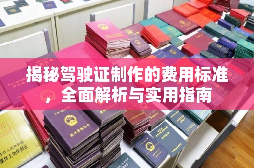 苗栗揭秘驾驶证制作的费用标准，全面解析与实用指南